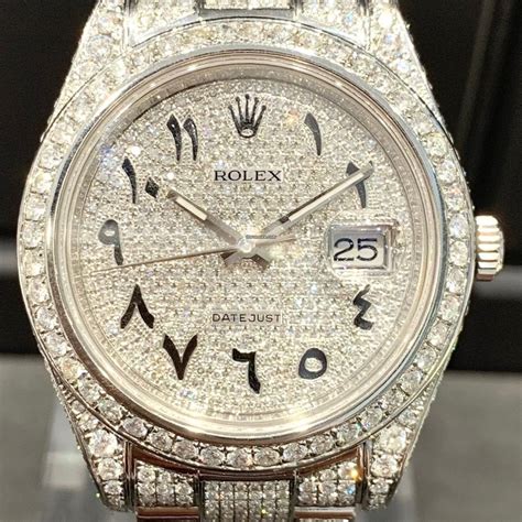 mens iced out rolex replica|Rolex iced out arabic.